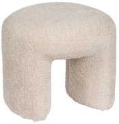 Beżowy puf z materiału bouclé Suave – Ixia