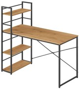 Skandynawskie biurko dąb + czarny A3-A57