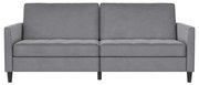Jasnoszara aksamitna sofa 207 cm Presley – Støraa