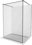 Mexen Kioto ścianka prysznicowa wolnostojąca 110 x 200 cm, czarna ramka 8 mm, czarna - 800-110-002-70-70