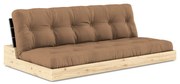 Brązowa rozkładana sofa 196 cm Base – Karup Design