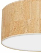 Lampa sufitowa korek, biała, okrągła CORK White/Cork 3xE27 Ø50cm
