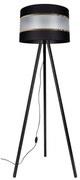 Lampa stojąca CORAL 1xE27/60W/230V wenge/czarny/złoty
