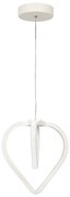Biała metalowa lampa wisząca LED ø 22 cm Sevinc – Squid Lighting