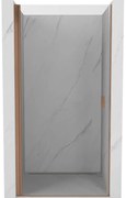 Mexen Mist-B drzwi prysznicowe uchylne 60 cm, transparent, miedź szczotkowana - 8A2-060-000-65-00