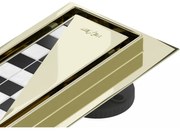 Mexen Flat M13 odpływ liniowy 2w1 80 cm, złoty - 1510080-15