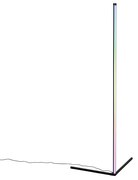 Lampa stojąca czarna w tym LED z RGB i pilotem - CarlaDesignerski Oswietlenie wewnetrzne