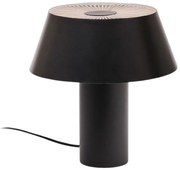 Czarna lampa stołowa z metalowym kloszem (wysokość 32 cm) Ancare – Kave Home