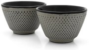 Szare żeliwne filiżanki zestaw 2 szt. 100 ml Jang – Bredemeijer