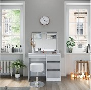 Stół do toalety biały 90x40x75 sherry