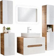 Komplet wiszących mebli łazienkowych 60 cm Biały połyskT2-Z51