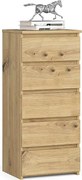 Komoda AKORD CL5 Dąb Artisan 40 cm 5 szuflad kolor Dąb Artisan mat 40x35x92 cm