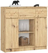 Komoda minimalistyczna do salonu dąb artisan M6-R01