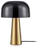 Lampa stołowa w kolorze miedzi z czarnym kloszem Markslöjd Blanca
