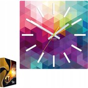 Zegar ścienny w stylu nowoczesnym akrylowy expressio okrągły kwarcowy