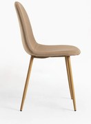 Pakiet 4 krzese z tkaniny Teok