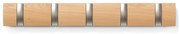 Wieszak ścienny z drewna topolowego Flip – Umbra