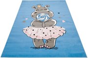 Niebieski dywan dziecięcy z E0-W69
