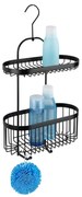 Czarny koszyk ścienny Wenko Classic Plus 2 Tier Caddy