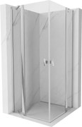 Mexen Mist Duo kabina prysznicowa uchylna 75 x 75 cm, transparent, chrom - 8A4-075-075-01-00