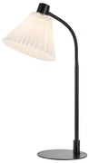 Biało-czarna lampa stołowa z tekstylnym kloszem (wysokość 59 cm) Mira – Markslöjd