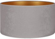 Duolla - Uniwersalny klosz VELVET E27 pr. 35 cm szary/złoty