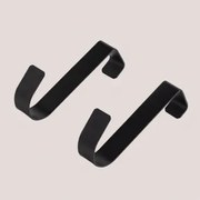 Wieszak Na Drzwi Z Stali Dalkey Czarna - Sklum