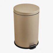 Kosz Na Śmieci Eiden Z Pokrywą I Pedałem Kremowa Tapioca & 20 L - Sklum