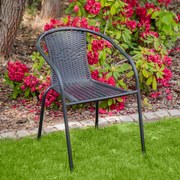 Krzesło ogrodowe Bistro Plus czarny PATIO