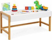 Białe biurko scandi dla dzieci i młodzieży C7-H53