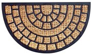 Toro Wycieraczka kokosowa Squares półokrągła, 40 x 70 cm