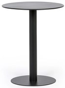 Metalowy stół bistro RONDA, średnica 60 cm, do użytku zewnętrznego, grafit