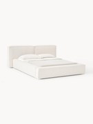 Łóżko tapicerowane Bouclé Lennon