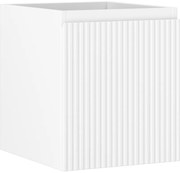 Mexen Rivel szafka łazienkowa podumywalkowa 40 cm, 1 szuflada, ryflowana , biała mat - 91A20-04047-1-BF01