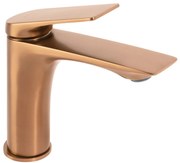 Bateria umywalkowa Rea  Avalon Miedź Szczotkowana Niska