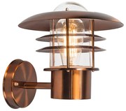 Zewnętrzna lampa ścienna w stylu vintage miedziana IP44 - Prato