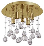 Ideal Lux - LED Lampa sufitowa kryształowa MOONLIGHT 5xG9/3W/230V śr. 26 cm złoty