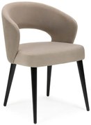 Nowoczesne beżowe krzesło tapicerowane N7-N86