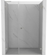 Mexen Lunar-B L drzwi prysznicowe uchylne prawe 135 cm, transparent, nikiel szczotkowany - 832SL-135-050-97-00-P