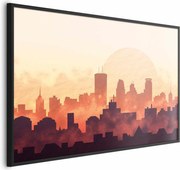 Plakat Żar miasta 30x21 cm z ramą czarną bez marginesu ARTGEIST B