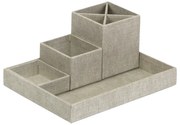 Beżowy 4-częściowy przybornik Bigso Box of Sweden Lena