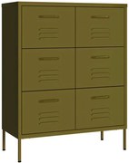 Oliwkowa szafka garażowa na narzędzia R1-D81