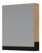 Szafka lustrzana 60 cm DUESA dąb złoty soft close nowoczesna półki