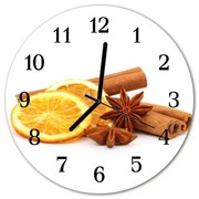 Zegar ścienny okrągły Cytryna waniliowa