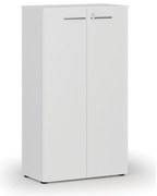 Szafa biurowa z drzwiami PRIMO WHITE, 800 x 420 x 1434 mm, biały