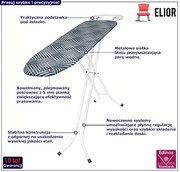 Deska do prasowania z podstawką na żelazko P6-M54