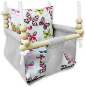 Kubełkowa huśtawka do pokoju dziecka motylki G4-L21