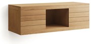 Niska wisząca szafka pod umywalkę z litego drewna tekowego 120x40 cm Yenit – Kave Home