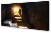 Obraz na płótnie Jaskinia krzyże słońce