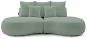 Jasnozielona sofa z materiału bouclé 260 cm Saint-Germain – Bobochic Paris